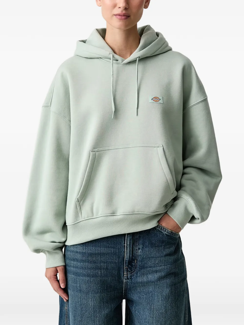 DICKIES Hoodie met logopatch Groen
