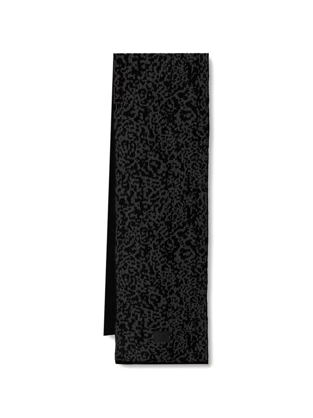 DKNY leopard-pattern scarf Zwart