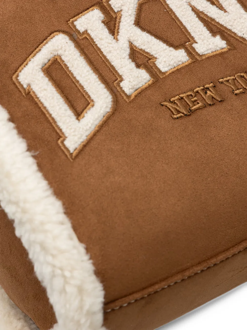 DKNY small Hadlee logo-embroidered tote bag Bruin