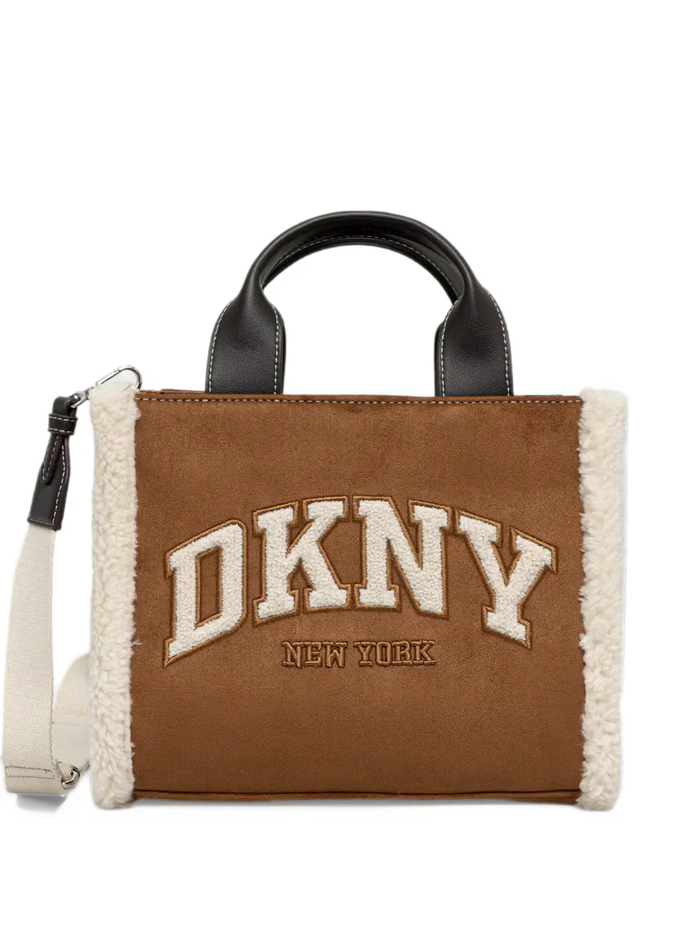 DKNY small Hadlee logo-embroidered tote bag Bruin