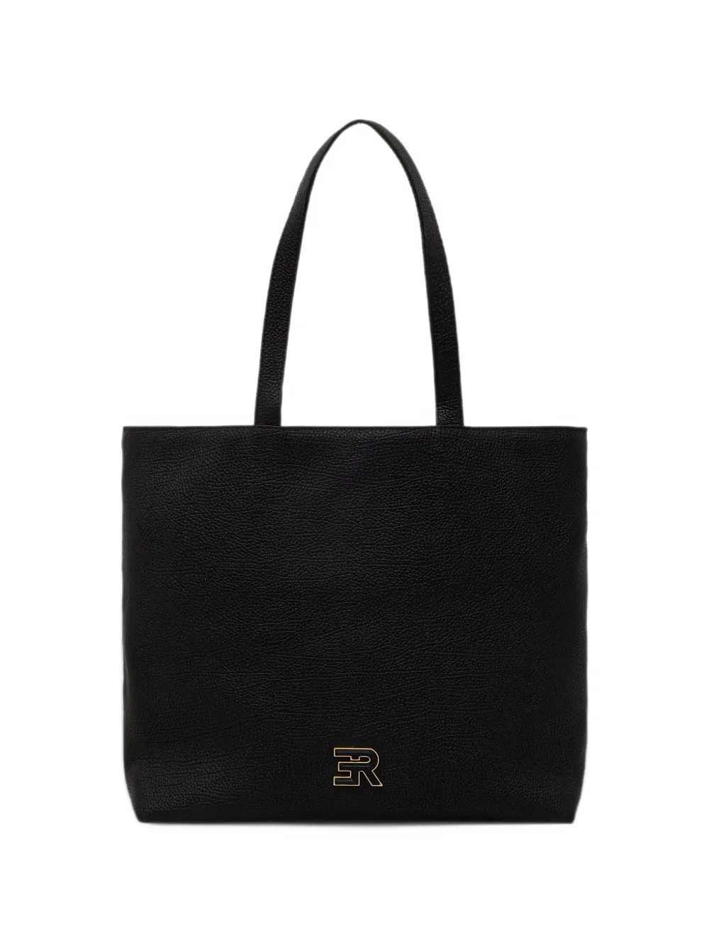 ERMANNO FIRENZE logo-plaque reversible tote bag - Nero