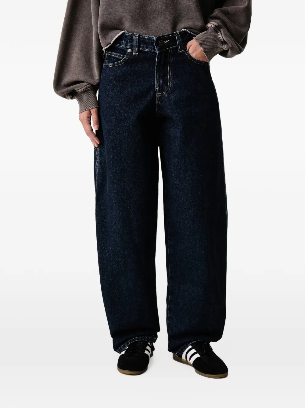 DICKIES logo-patch jeans - Blu