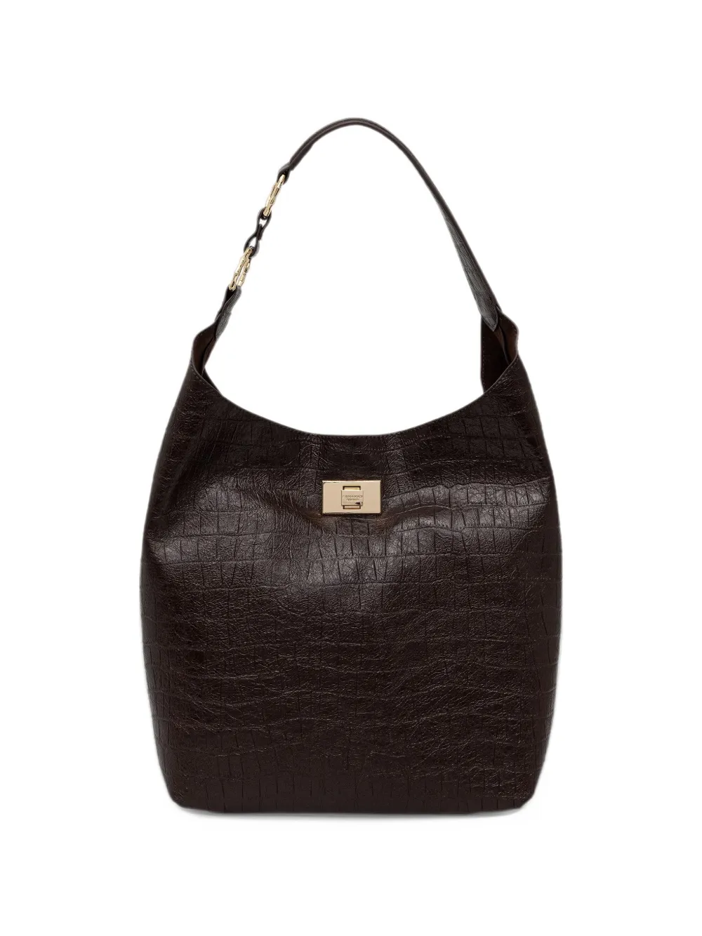 ERMANNO FIRENZE crocodile-effect tote bag Bruin