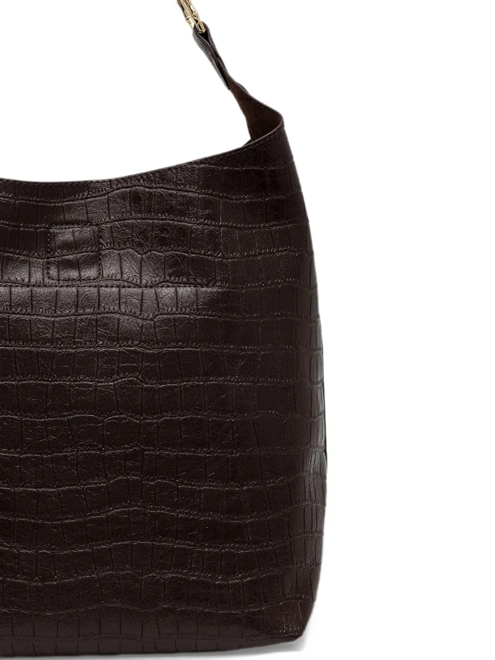 ERMANNO FIRENZE crocodile-effect tote bag Bruin