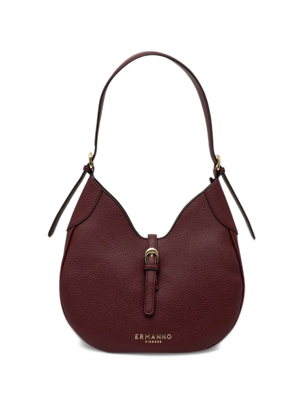 ERMANNO FIRENZE buckle-detail logo-print shoulder bag Rood