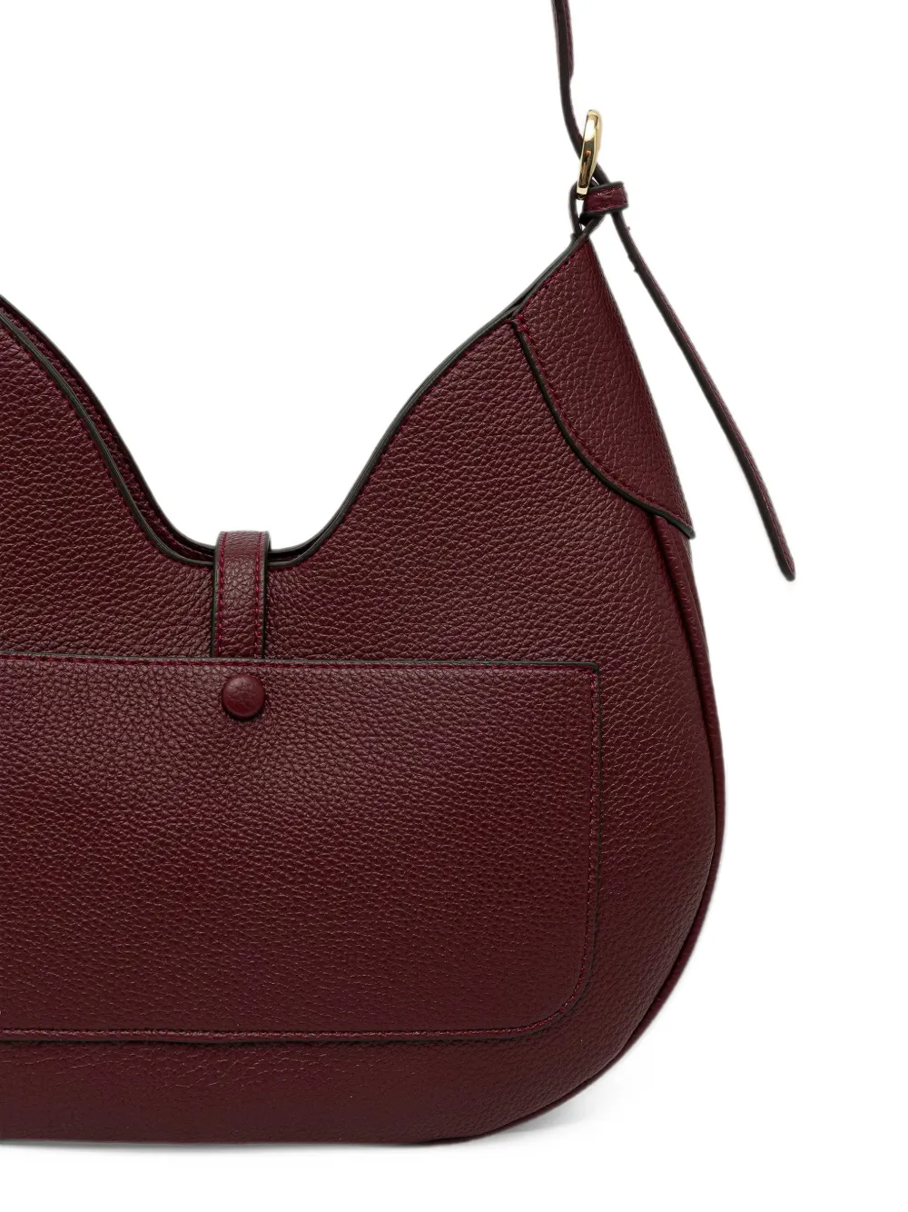 ERMANNO FIRENZE buckle-detail logo-print shoulder bag Rood