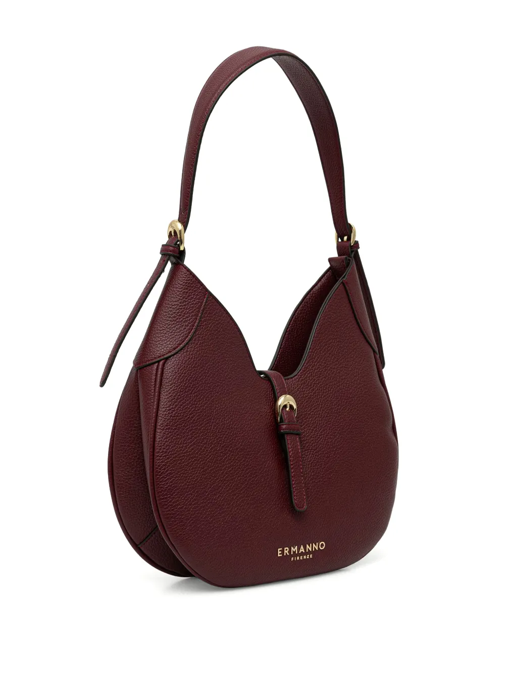 ERMANNO FIRENZE buckle-detail logo-print shoulder bag Rood