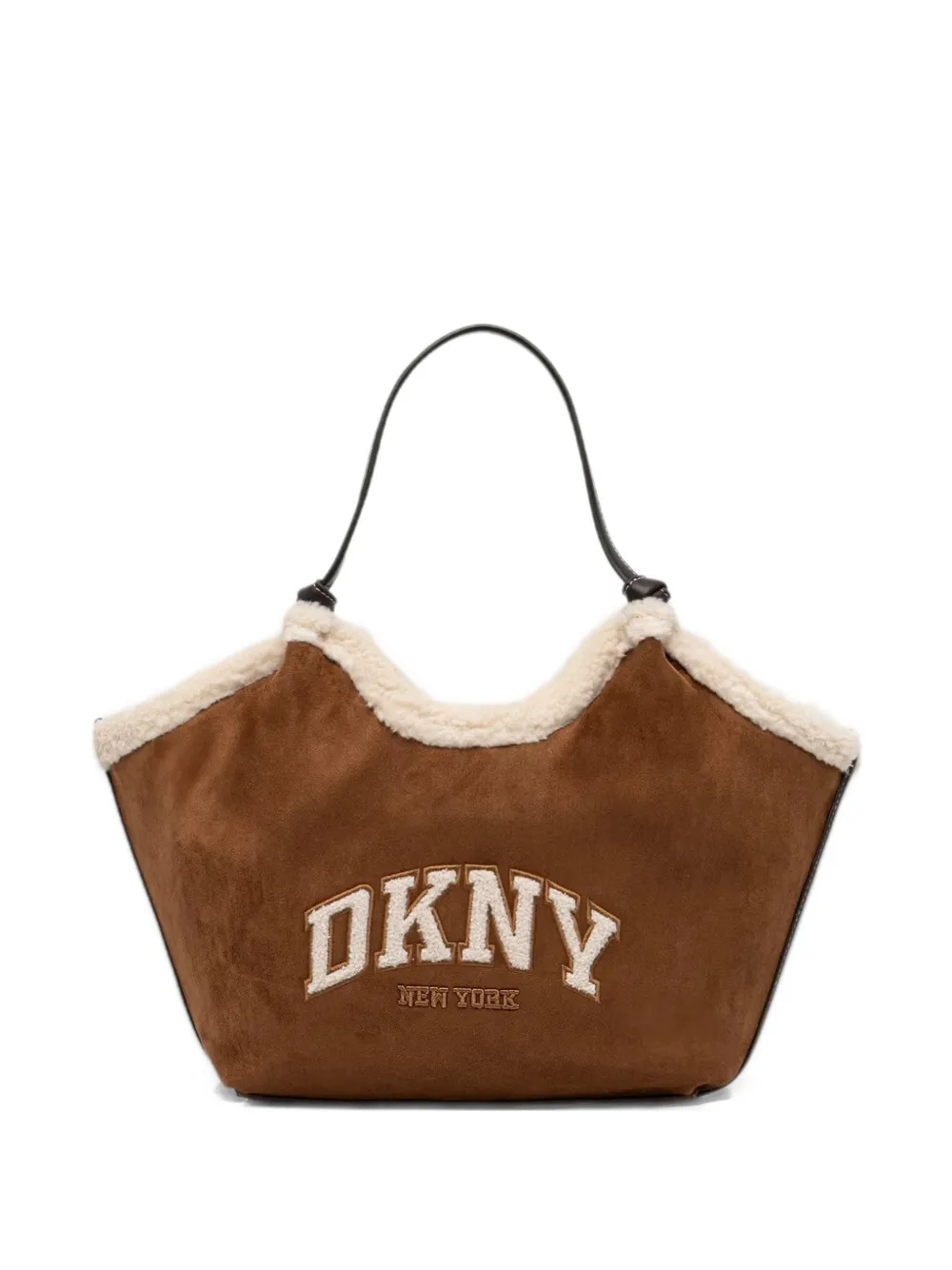 DKNY medium Paula logo-patch tote bag Bruin