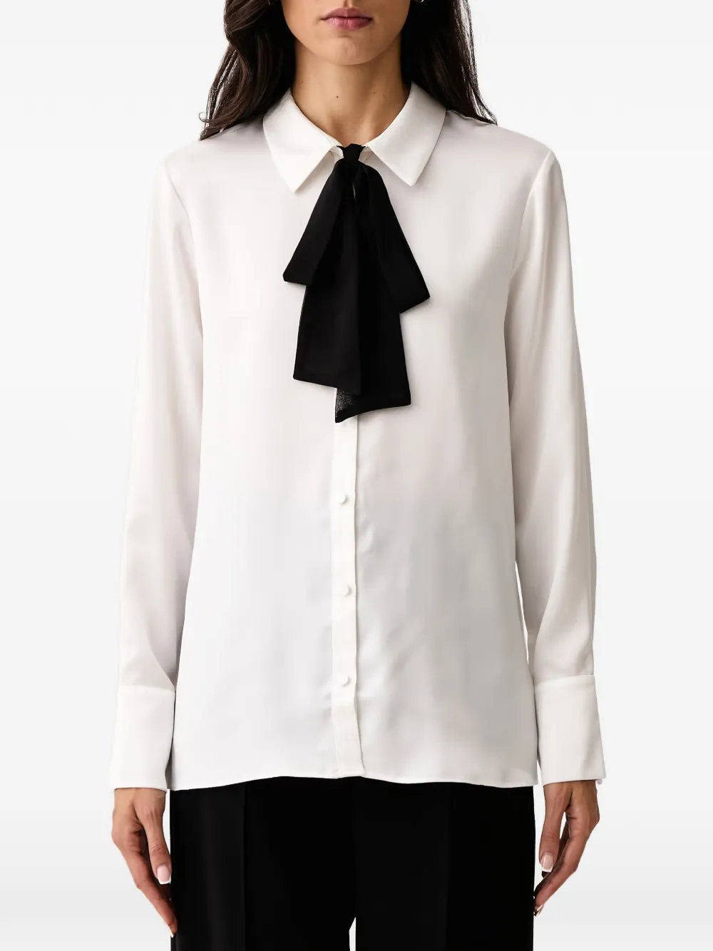 DKNY Blouse met strikdetail Wit
