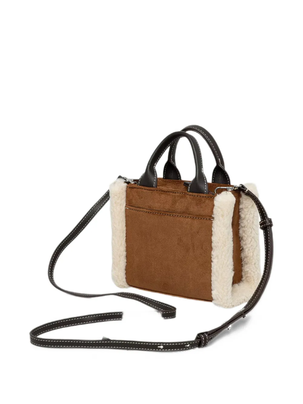 DKNY logo-patch two-way mini bag Bruin