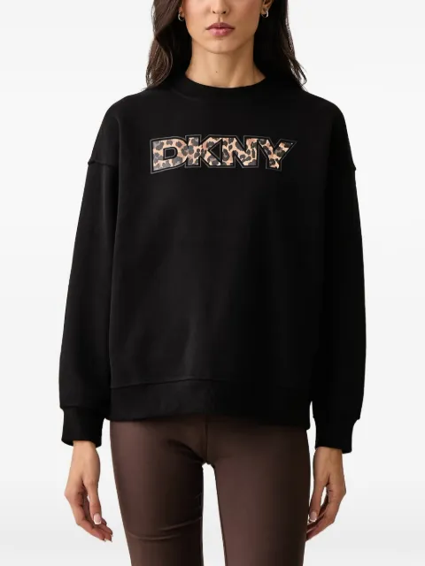 DKNY leopard-print logo sweatshirt