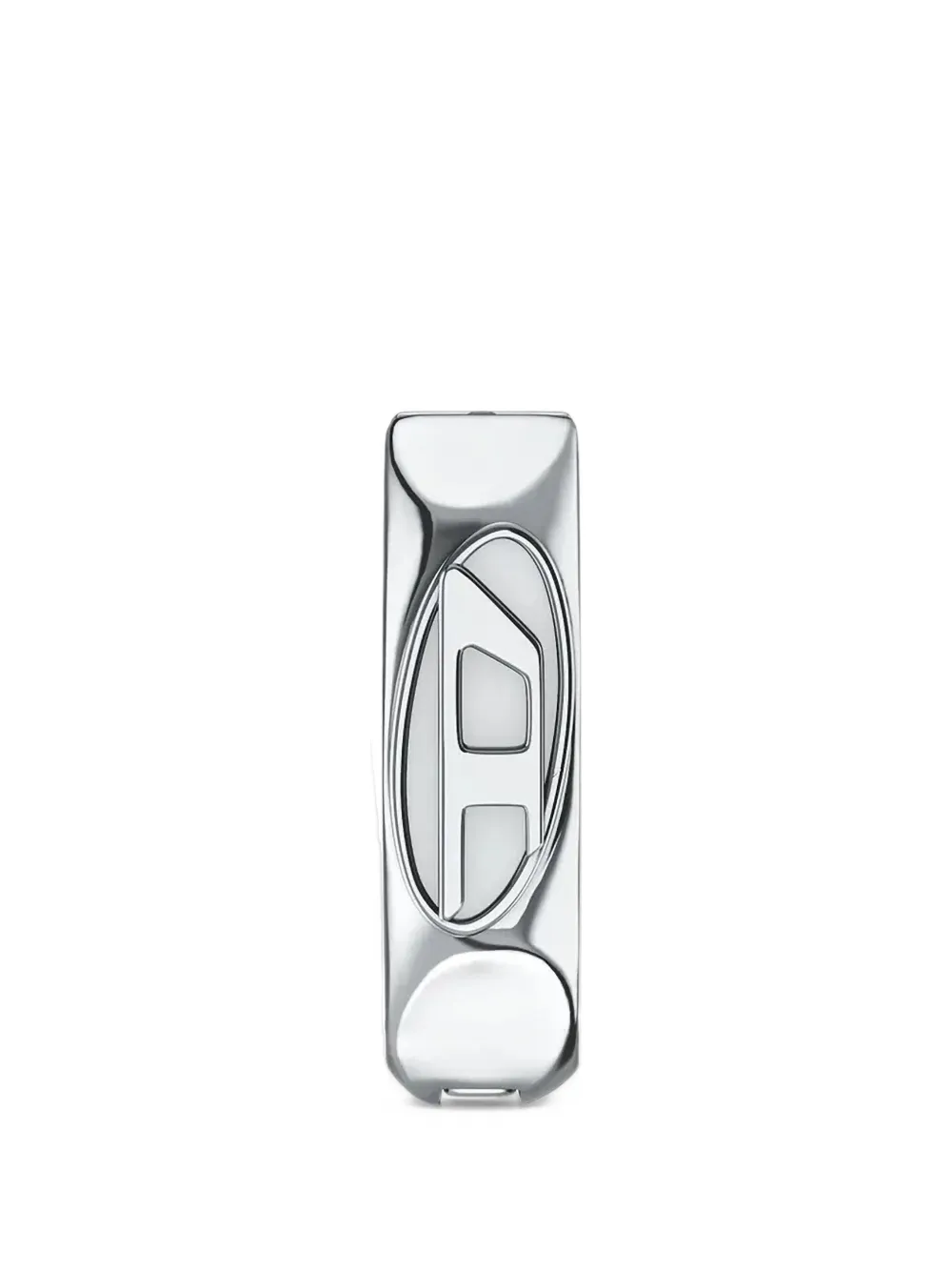 Diesel oval-D hoop earrings - Argento