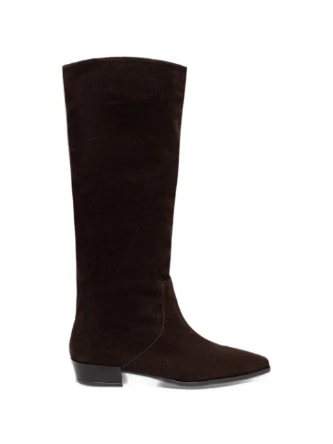 Dune London Torrie suede square-toe boots