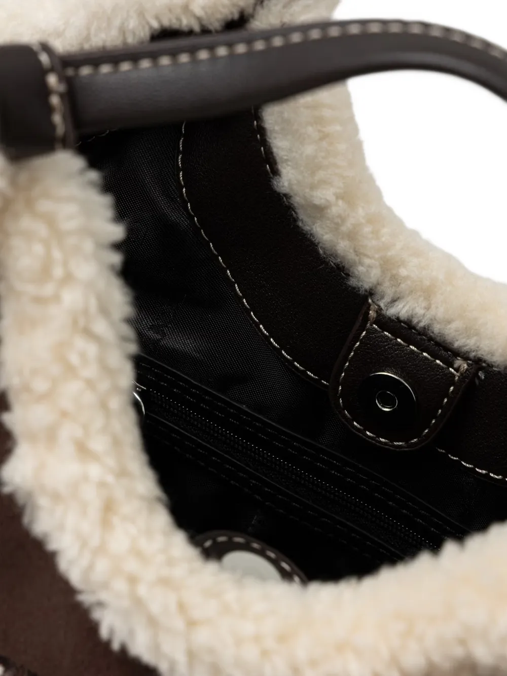 DKNY small Paula logo-patch tote bag Bruin