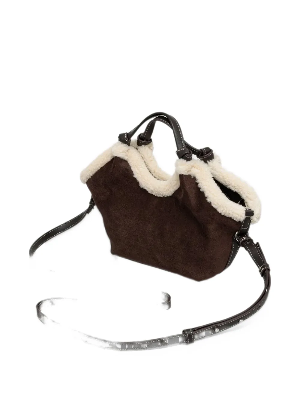 DKNY small Paula logo-patch tote bag Bruin