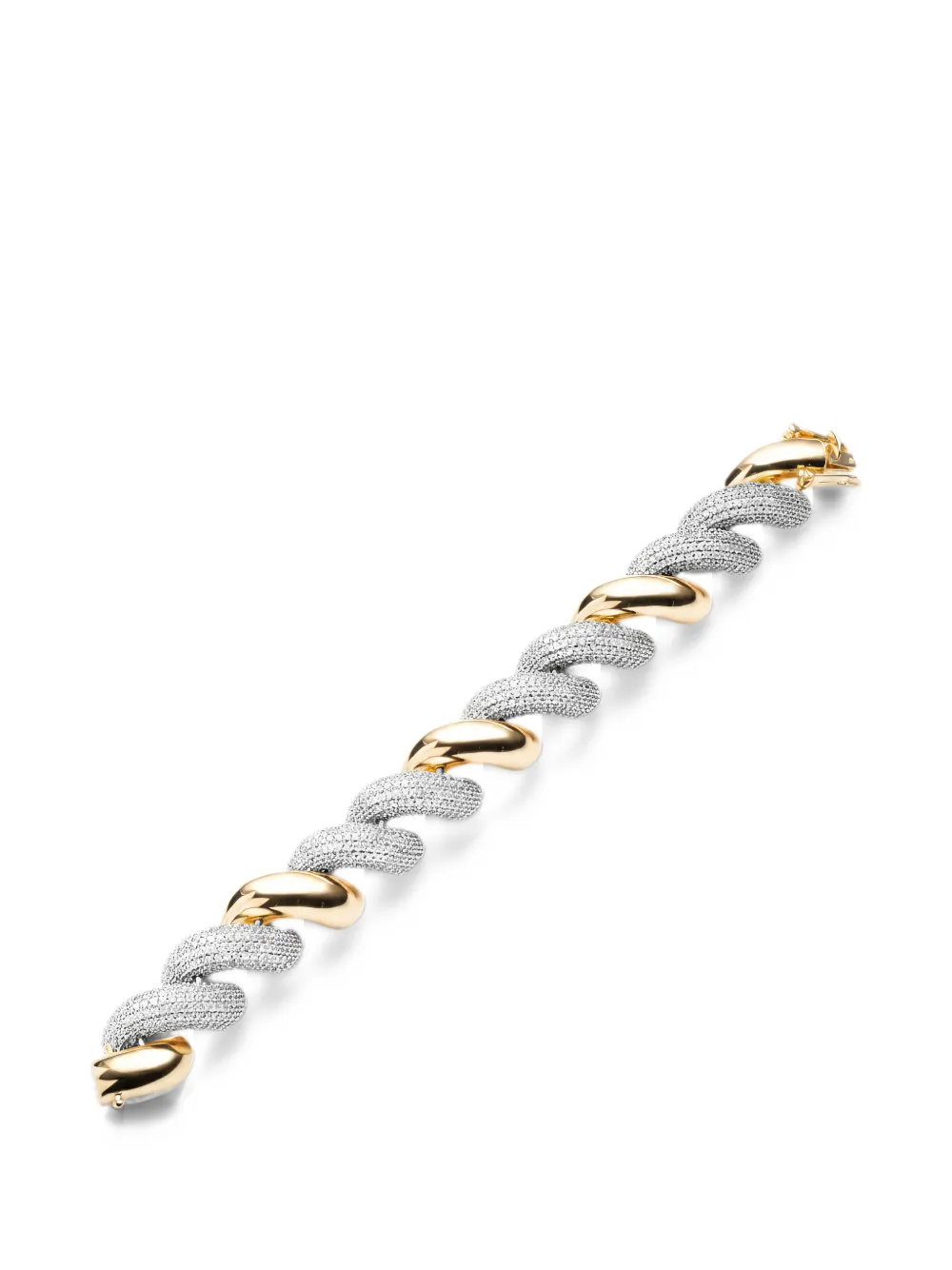 Eddie Borgo Pave Torsade bracelet - Gold