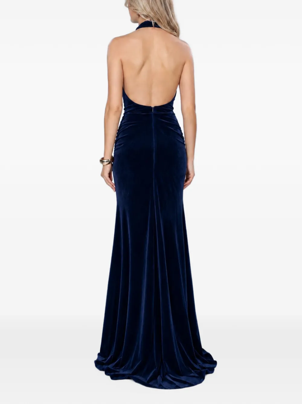ROSERRY Sienna velvet maxi dress Blauw