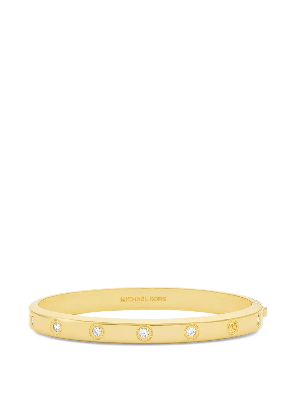 Michael Kors crystal-embellished bangle bracelet - Oro