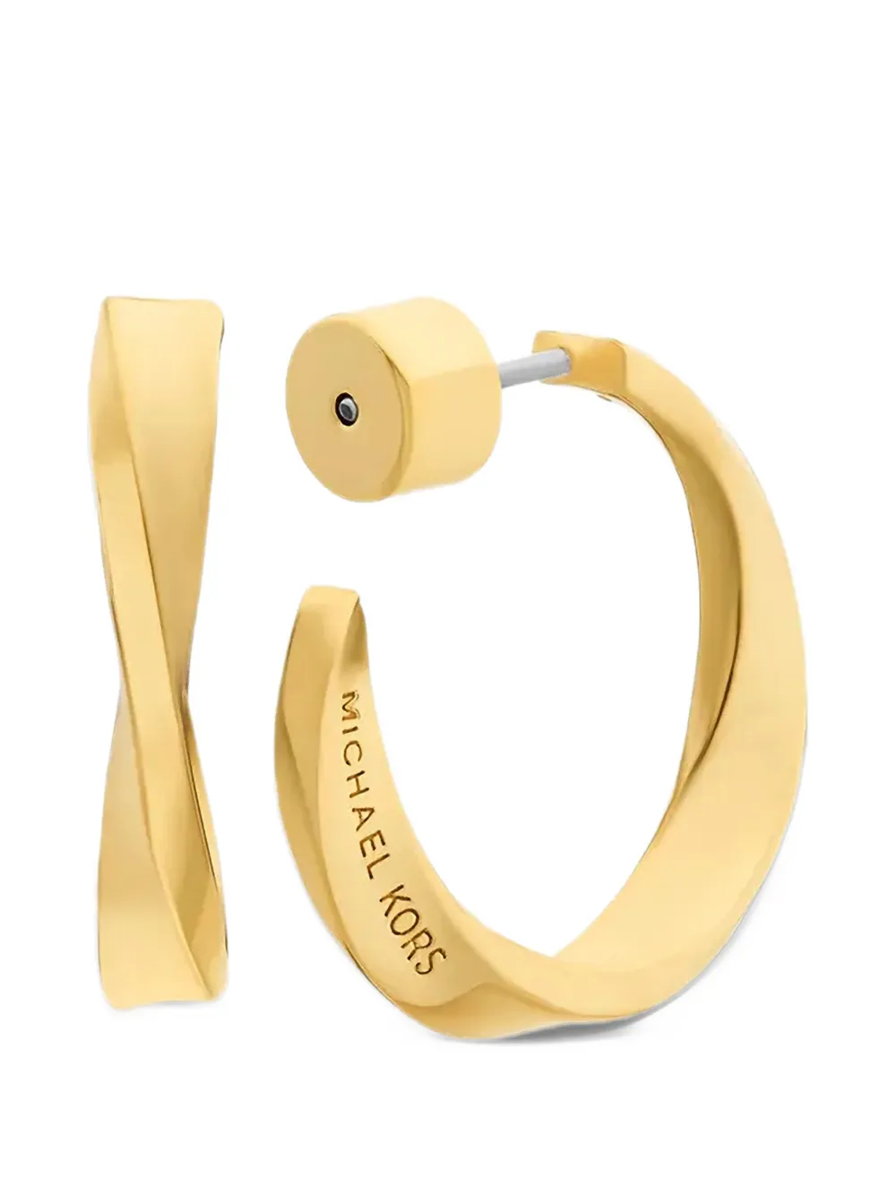 Michael Kors twist hoop earrings - Oro