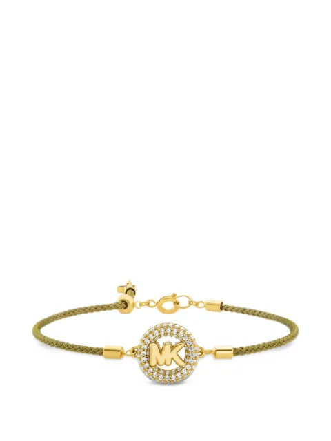 Michael Kors pavé MK pop-charm cord slider bracelet