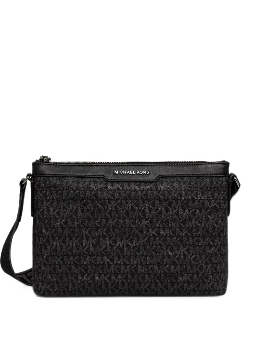 Michael Kors Hudson-signature logo messenger bag - Nero
