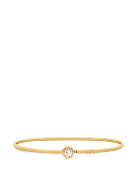 Michael Kors crystal-embellished logo-charm bracelet