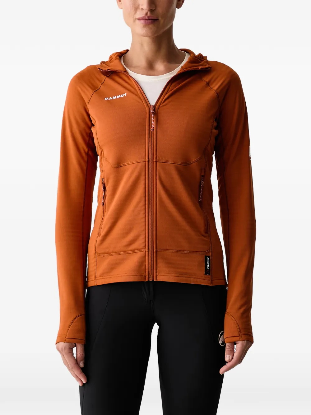 Mammut Taiss ML logo-print zip-up hoodie - Arancione