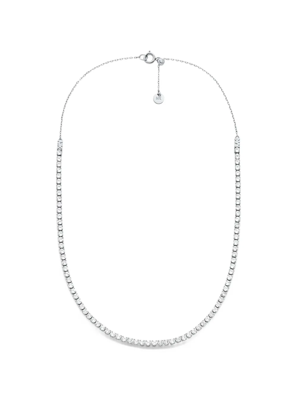 Michael Kors pavé tennis necklace - Argento
