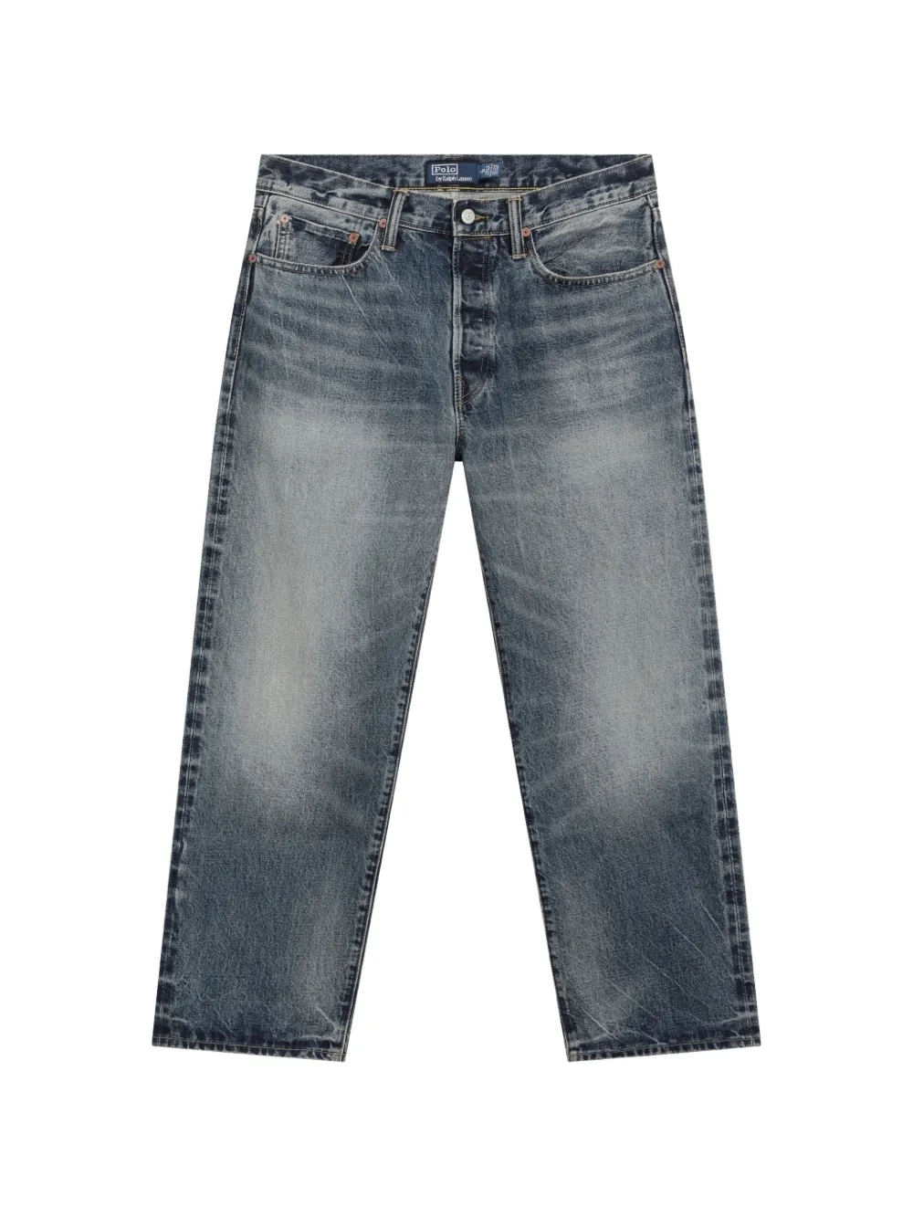 Polo Ralph Lauren faded-effect straight-leg jeans - Blu