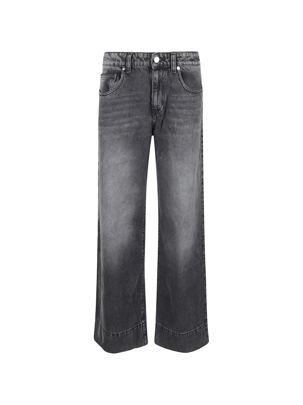 HINNOMINATE faded-effect wide-leg jeans - Grigio