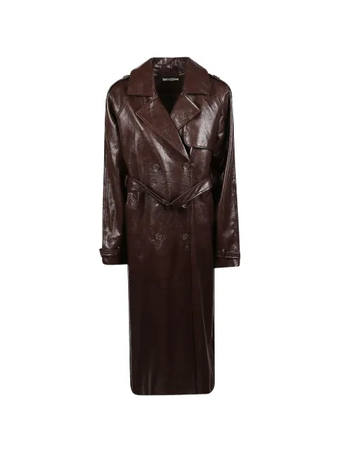 HINNOMINATE belted double-breasted trench coat
