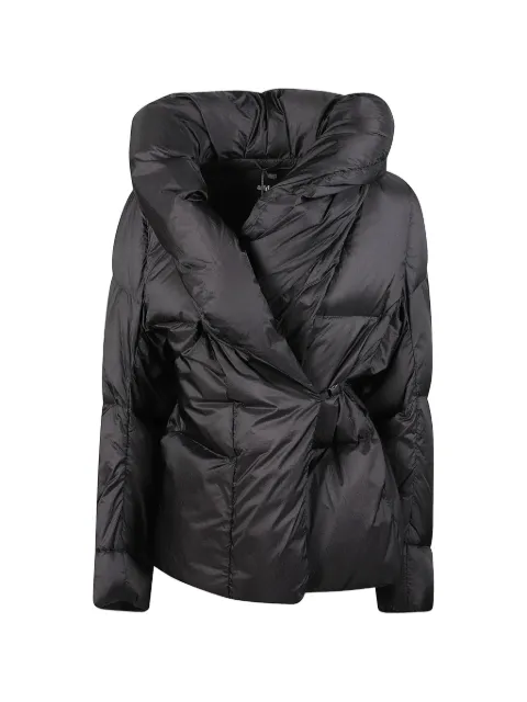 Add quilted hooded jacket
