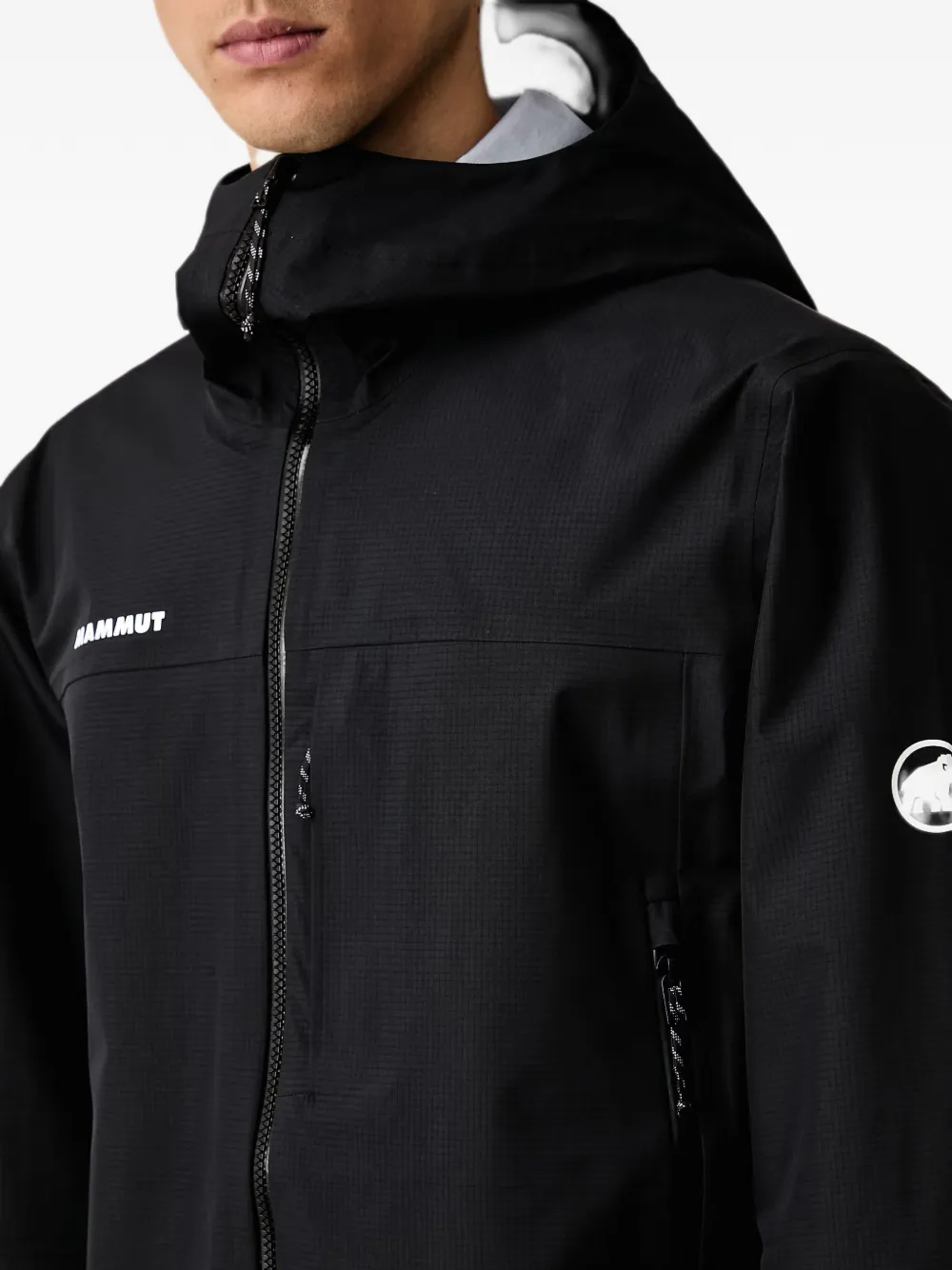 Mammut Alto Guide jack met capuchon en logo-print Zwart