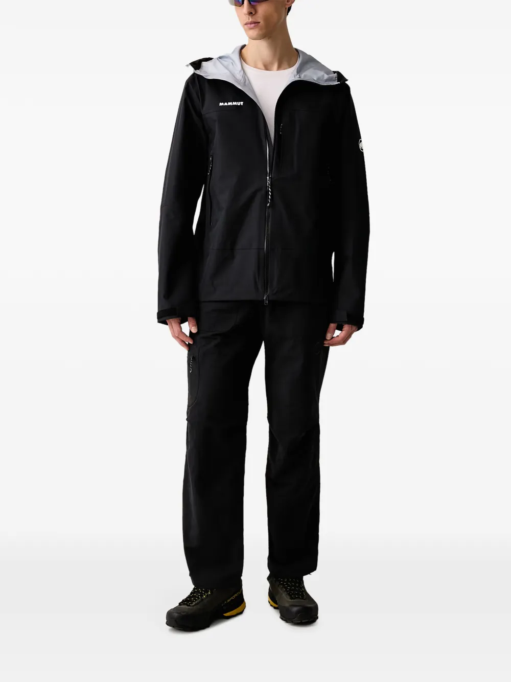 Mammut Alto Guide jack met capuchon en logo-print Zwart