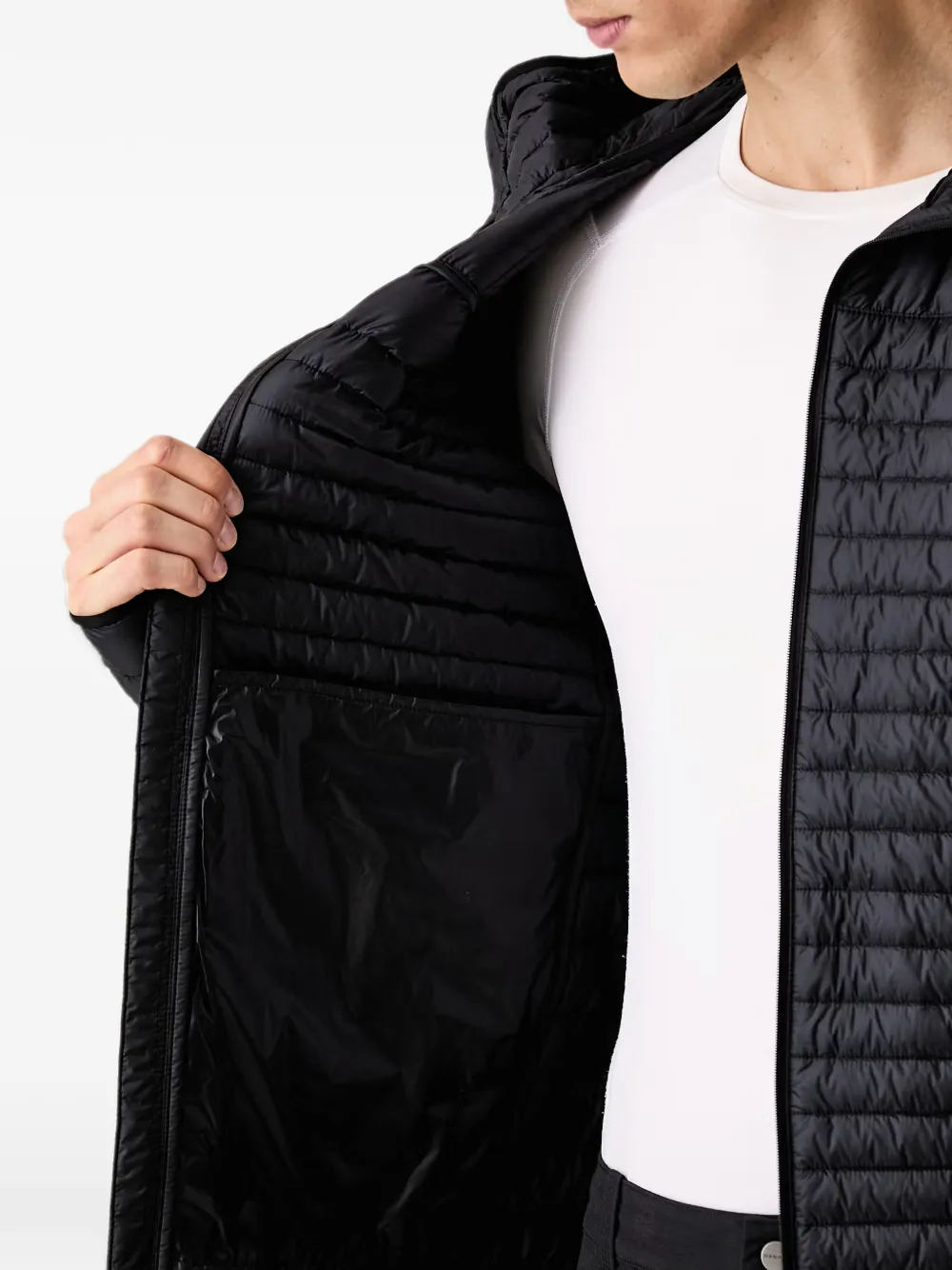 Mammut Broad Peak Light gewatteerd jack met capuchon Zwart