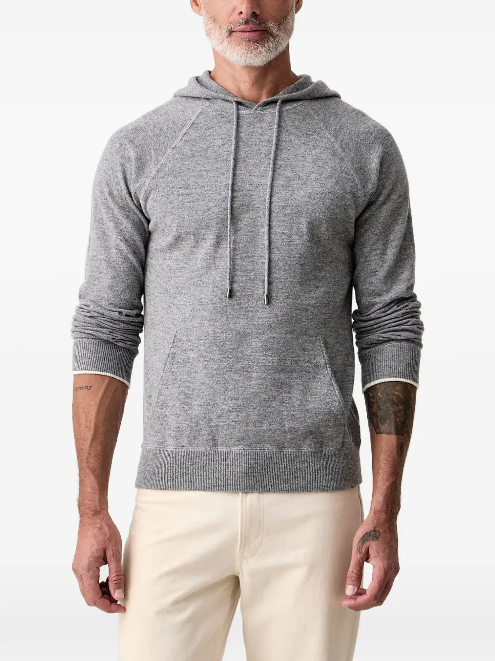 MC2 Saint Barth Hoodie met raglan mouwen en trekkoord Grijs