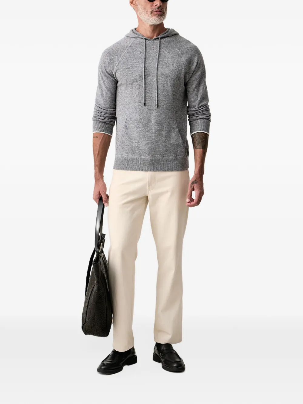 MC2 Saint Barth Hoodie met raglan mouwen en trekkoord Grijs