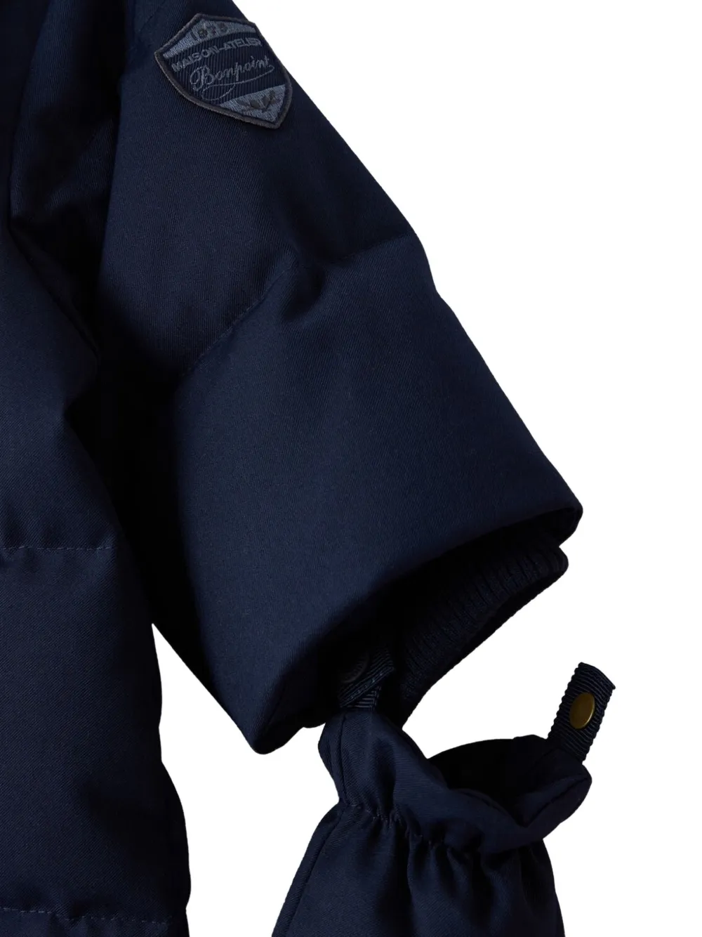 Bonpoint quilted hooded snowsuit Blauw