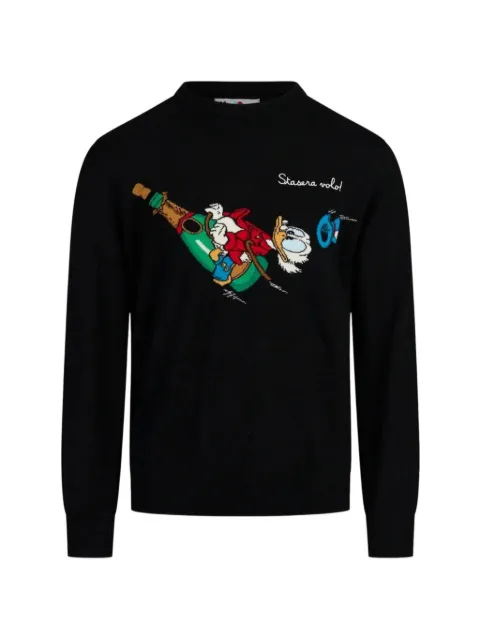 MC2 Saint Barth Heron Scrooge McDuck embroidered sweater