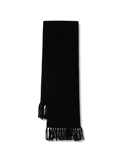 Lacoste fringed wool scarf