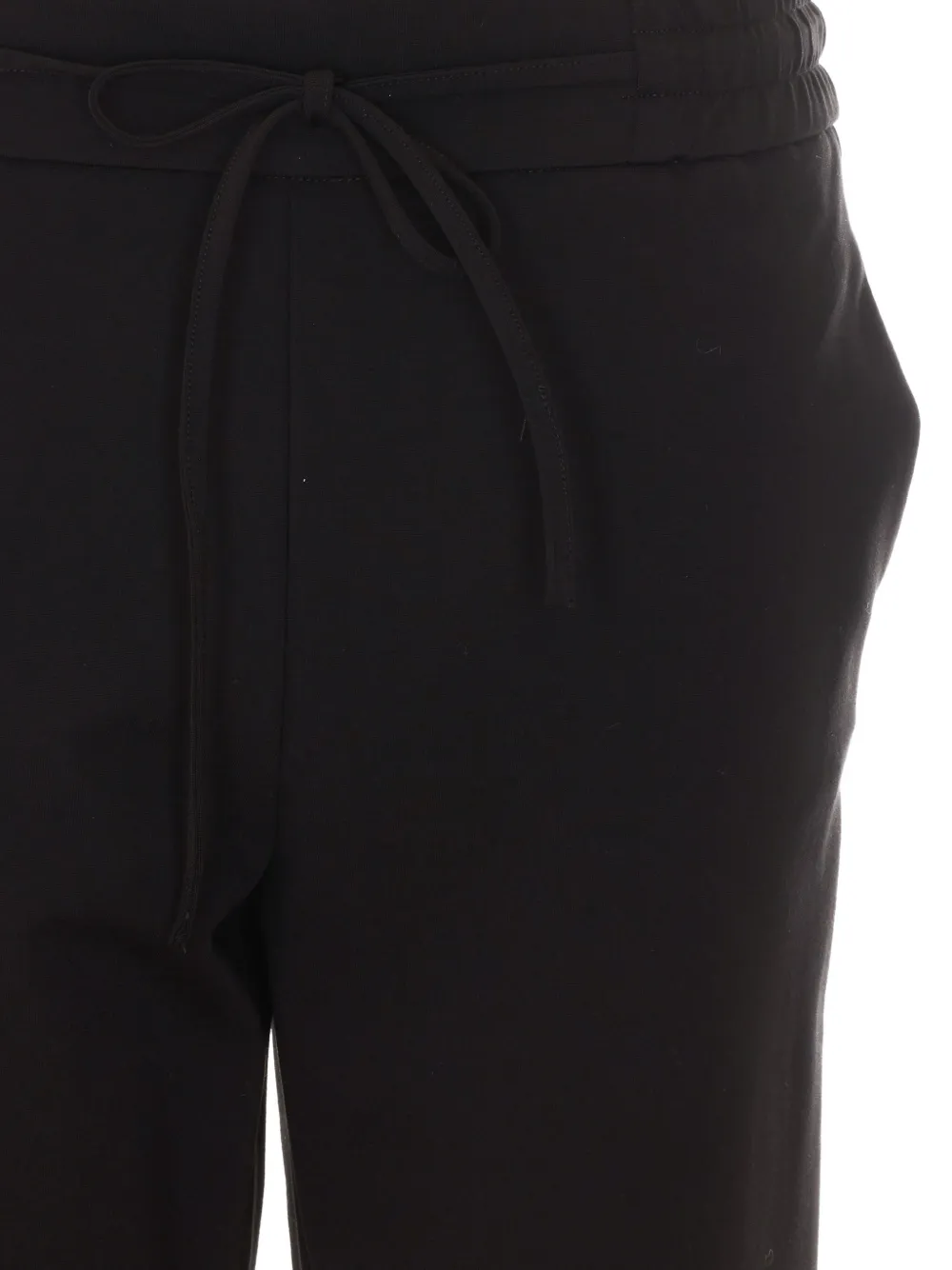 Rue du Bac Straight broek met trekkoordtaille Zwart