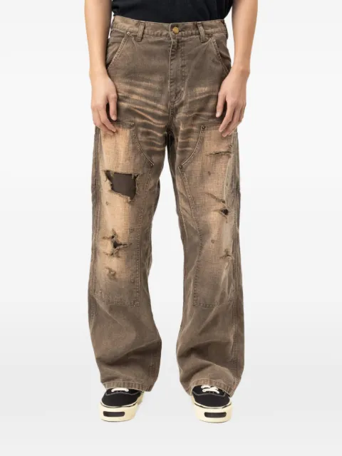 KAMIYA  Sun Faded distressed jeans