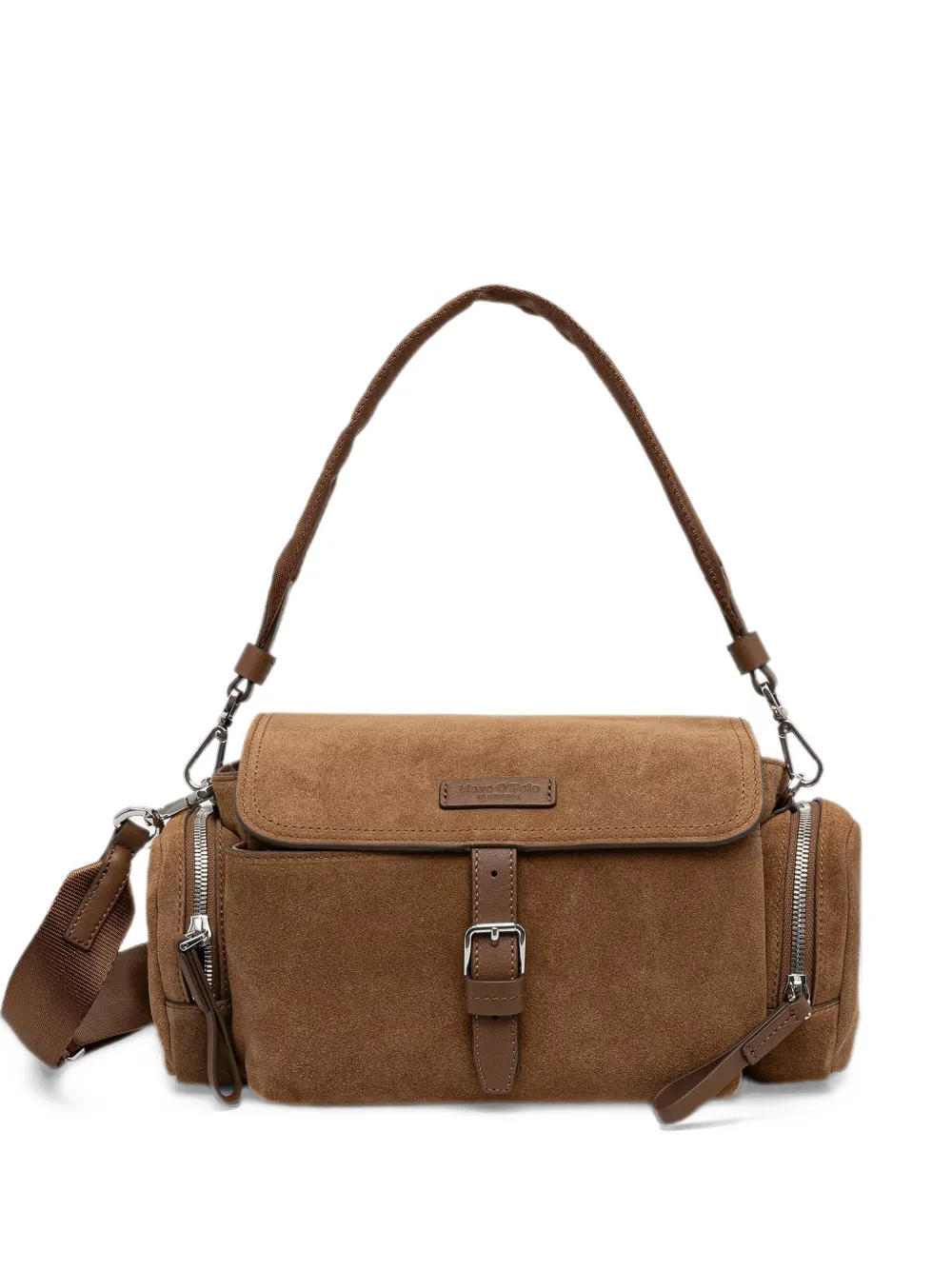 Marc O'Polo Carmen suede crossbody bag - Marrone