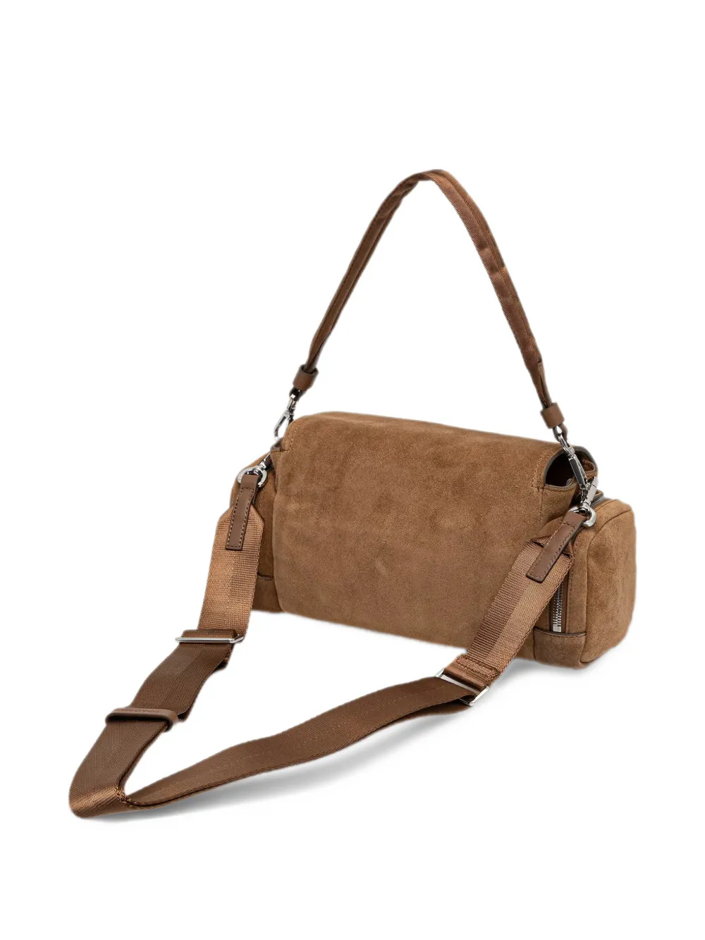 Marc O'Polo Carmen suede crossbody bag Bruin