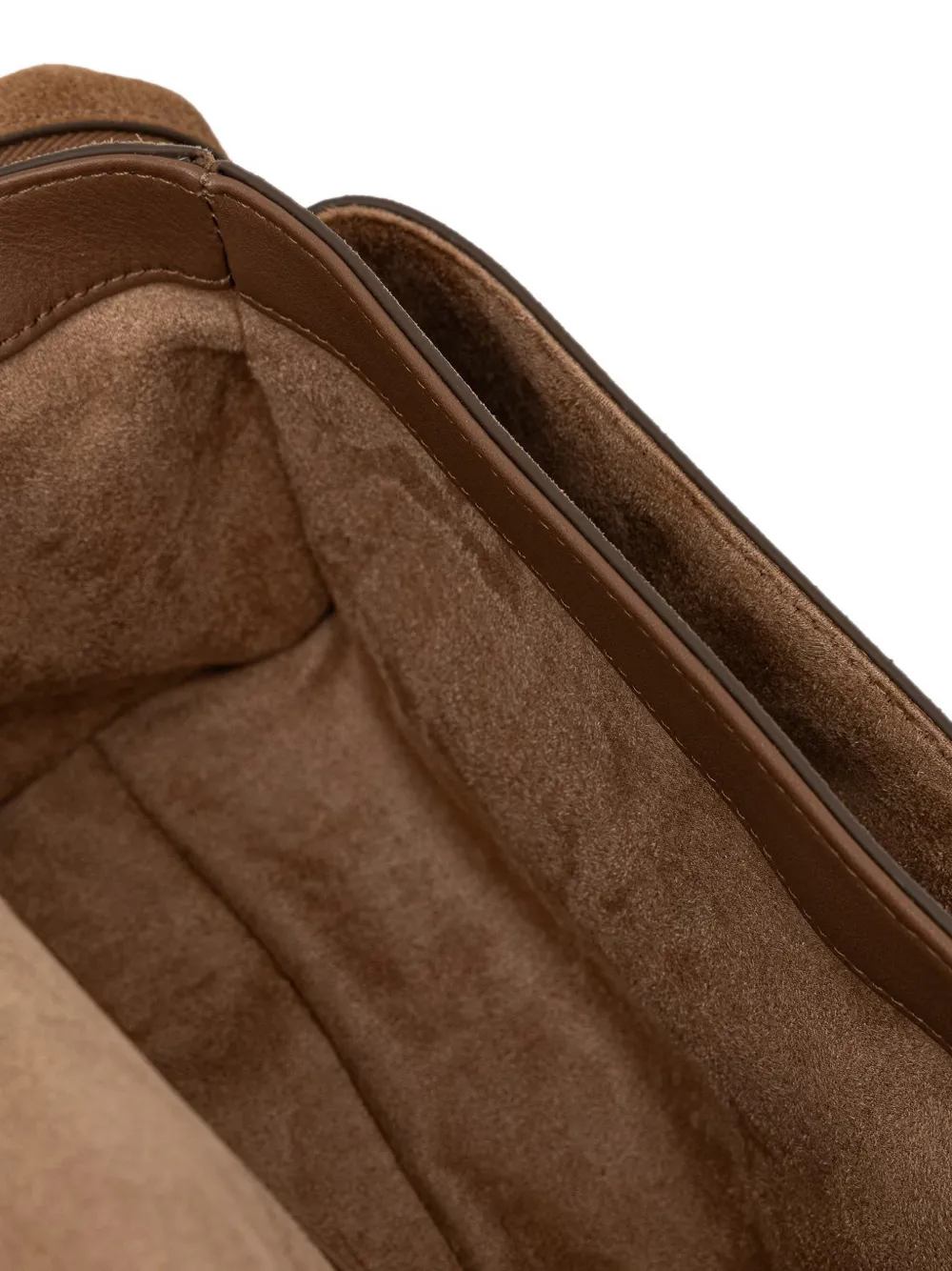 Marc O'Polo Carmen suede crossbody bag Bruin