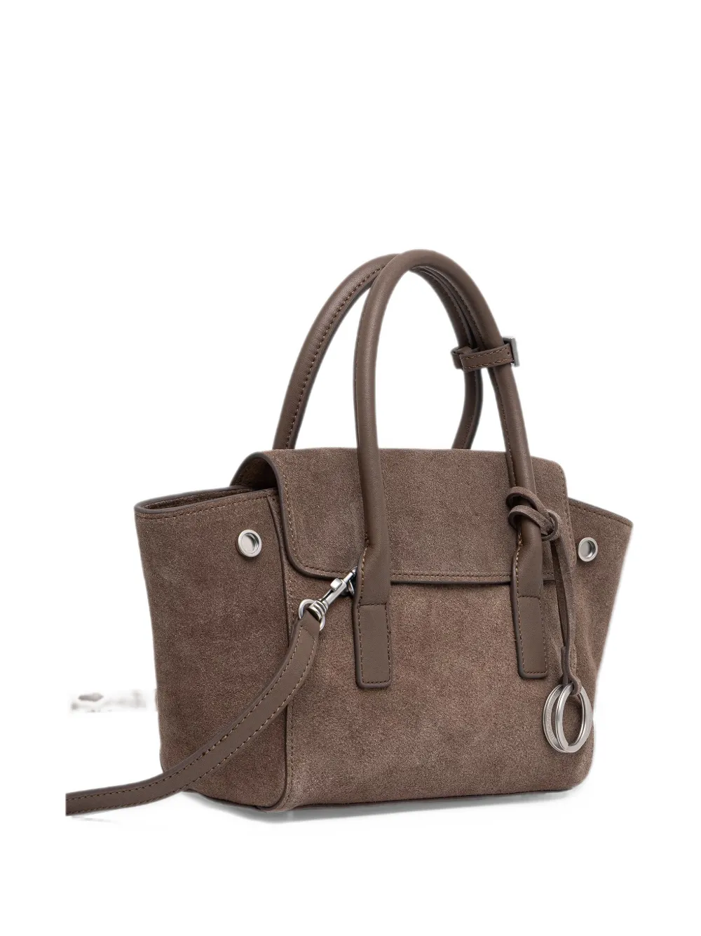 Marc O'Polo small Gitty bovine leather tote bag Bruin