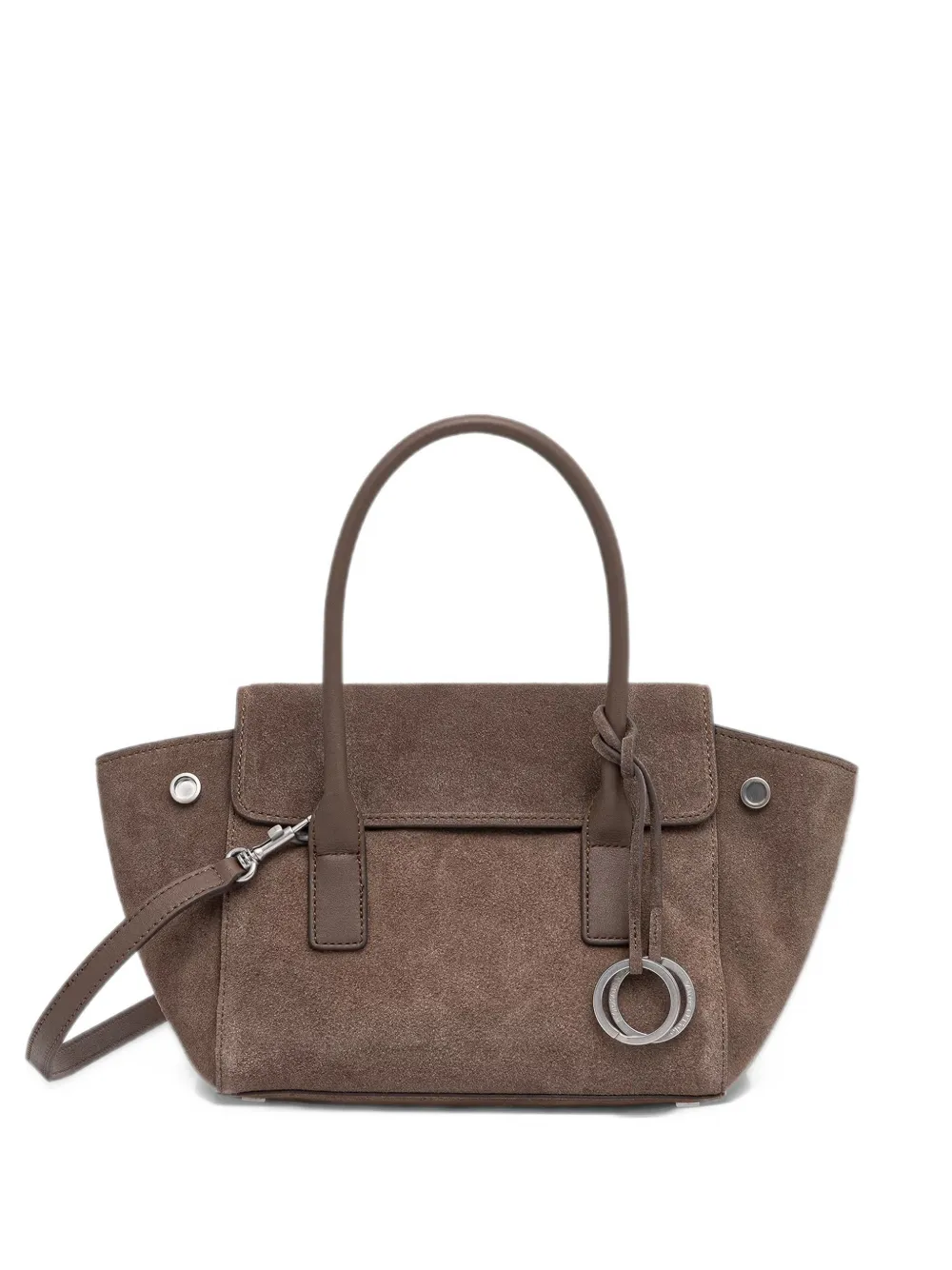 Marc O'Polo small Gitty bovine leather tote bag Bruin
