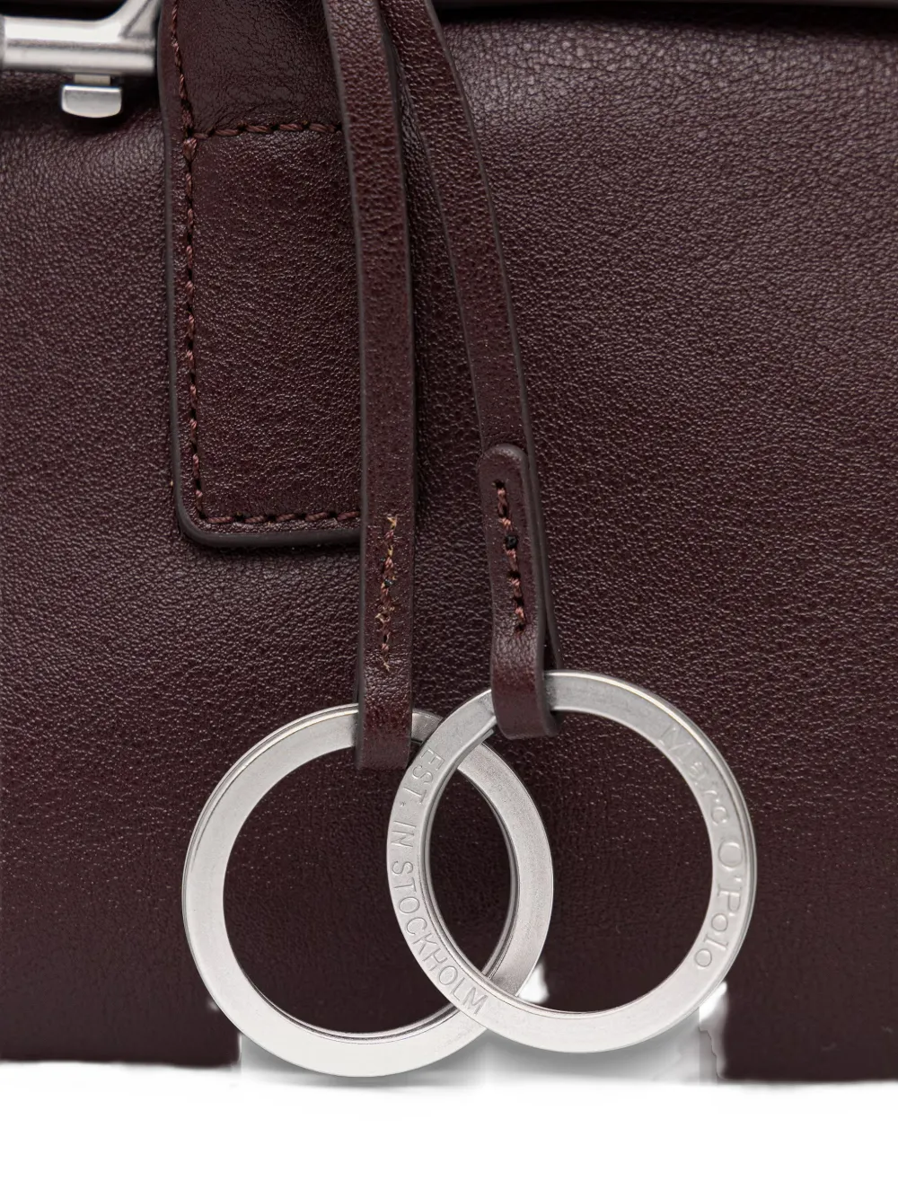 Marc O'Polo Small Gitty ring-detail tote bag Rood