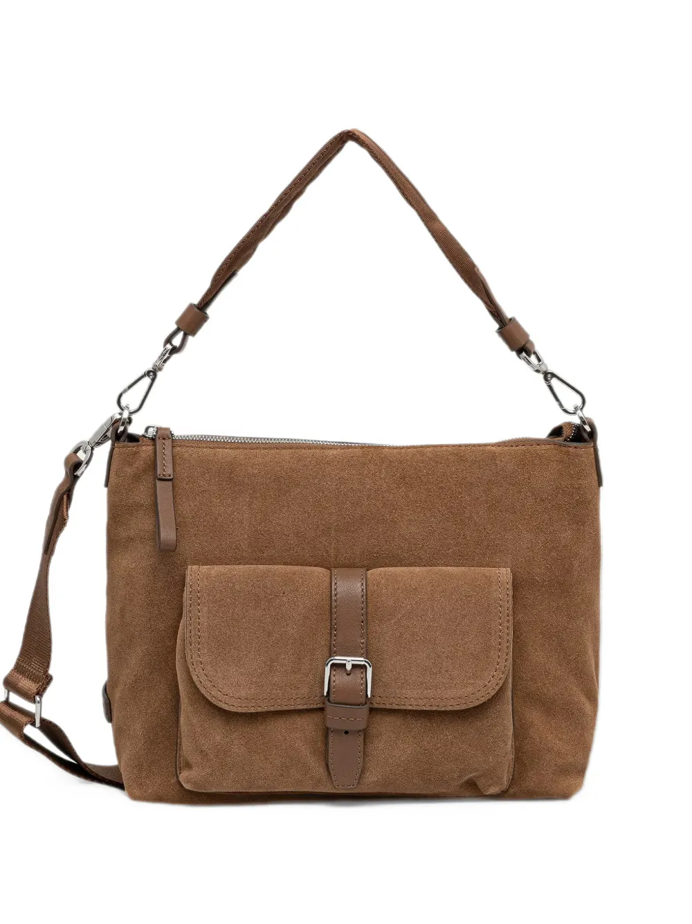 Marc O'Polo buckle-detail shoulder bag - Marrone