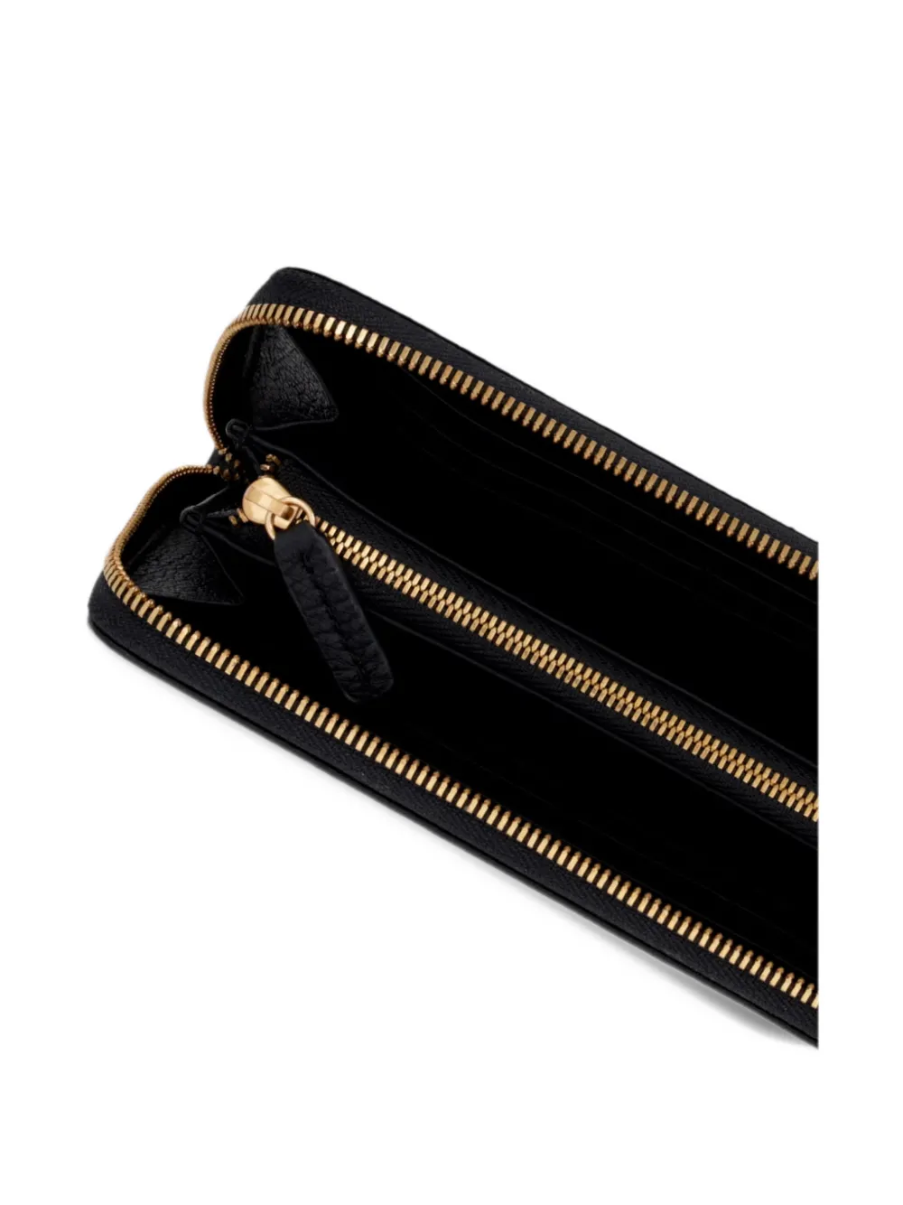 Marc O'Polo Finja logo-debossed zip-around wallet Zwart